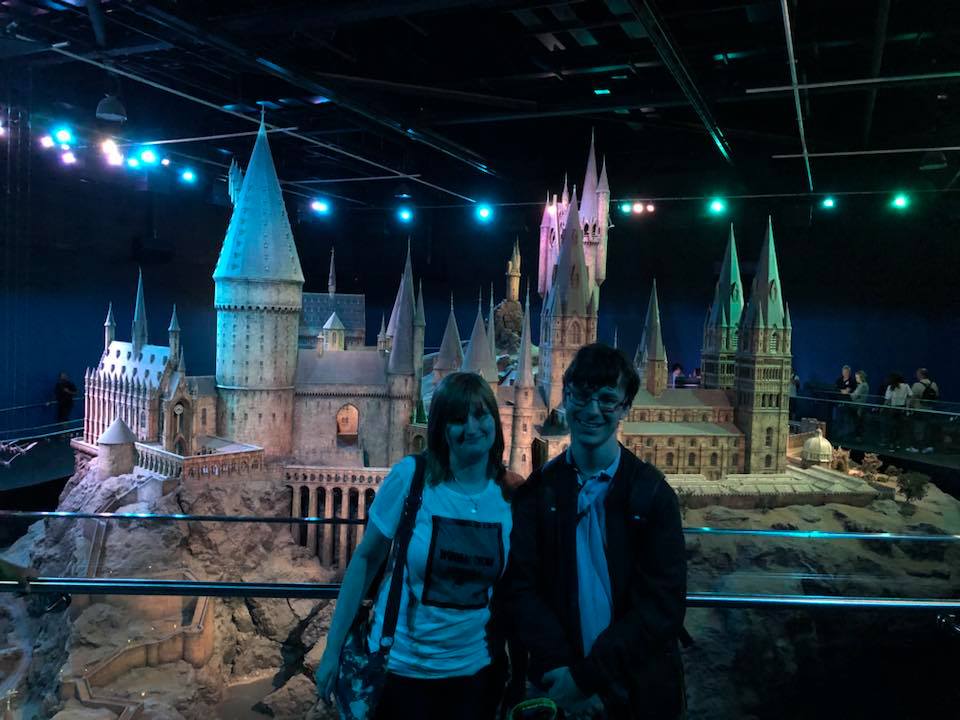 The last photo shows me and my girlfriend standing in front of the Hogwarts castle (my favourite photo!)